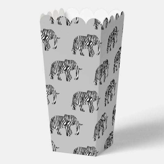 かっこいい動物柄 - ゾウ 4 フェイバーボックス (裏面)