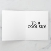 かっこいい女の子の巨大なグリーティングカード カード (内部)