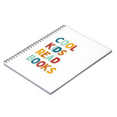かっこいい子は本を読む - 読書好きのノート ノートブック (左側)