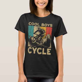 かっこいい少年たち 自転車 サイクリング 少年 キッズ Tシャツ