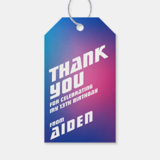 かっこいい少年の誕生日パーティー　ギフトタグ ギフトタグ