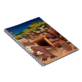 かっこいい恐竜の子供向けパーソナライズドアニメ ノートブック (右側)