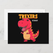 かっこいい恐竜の漫画 ポストカード (正面/裏面)