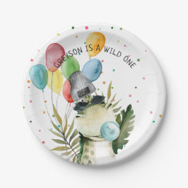かっこいい恐竜パーティーアニマルズバースデーパーティー ペーパープレート