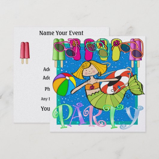 かっこいい招待状 - SRF 招待状 (正面/裏面)