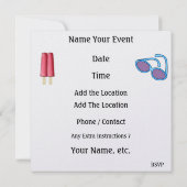 かっこいい招待状 - SRF 招待状 (裏面)