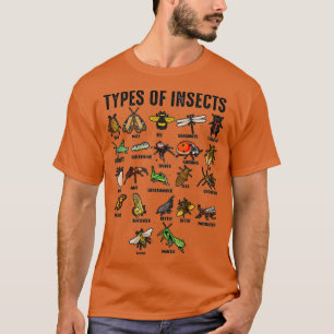 かっこいい昆虫の種類 面白い虫コレクターギフト Tシャツ