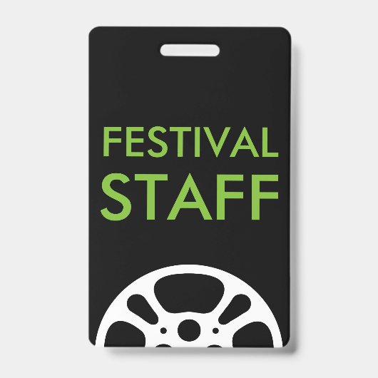 かっこいい映画祭スタッフ用リールランヤード バッジ (Front)