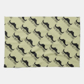 かっこいい最高のパパ 黒ひげ 父の日パターン キッチンタオル (横)