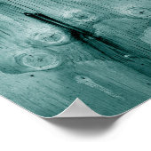 かっこいい木目結び模様 ポスター (角)