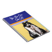 かっこいい猫ちゃん タキシード パステル ネコ 少年 あなたはとってもクールなネコだね ノートブック (右側)