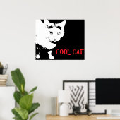 かっこいい猫のポスター ポスター (ホームオフィス)