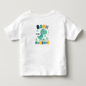 かっこいい男の子に生まれてよかった! 🌟 トドラーTシャツ (裏面)