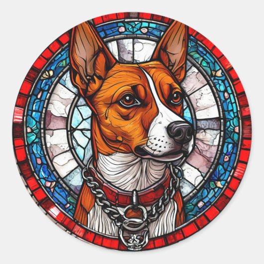 かっこいい純血種の犬 ラウンドシール (正面)