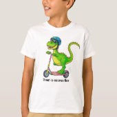 かっこいい緑の恐竜 Tシャツ (正面)