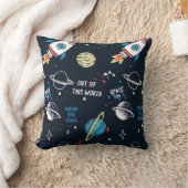 かっこいい美しい宇宙飛行士 クッション (ブランケット)