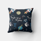 かっこいい美しい宇宙飛行士 クッション (裏面)