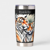 かっこいい虎愛好家ジャングル 保温保冷タンブラー (正面)