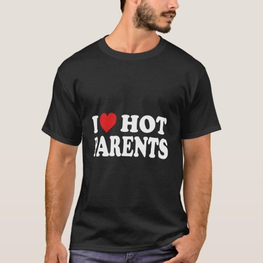 かっこいい親が大好き ステキなママとパパ Tシャツ (正面)