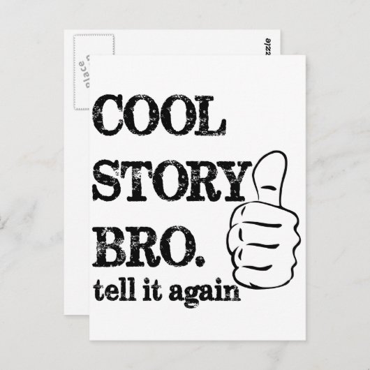 かっこいい話だね、もう一回言って。いいね ポストカード (正面/裏面)
