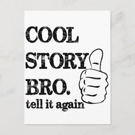 かっこいい話だね、もう一回言って。いいね ポストカード (正面)