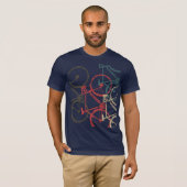 かっこいい重なり合う自転車 Tシャツ (正面フル)