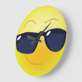 かっこいい顔 ラージ壁時計 (傾斜)