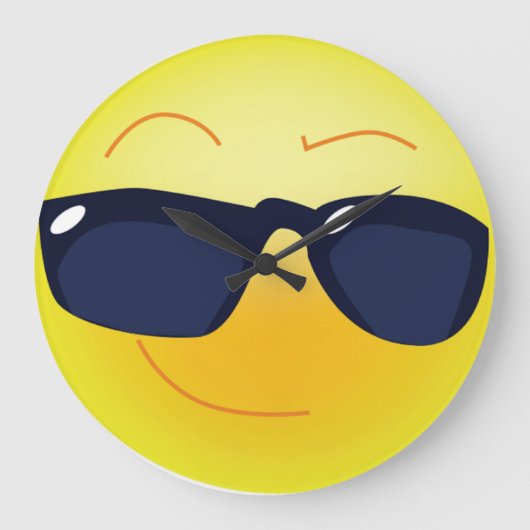 かっこいい顔 ラージ壁時計 (正面)