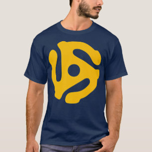 かっこいい45回転アダプタースパイダーレコードDJターンテーブル Tシャツ