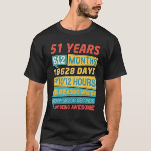 かっこいい51歳 ヴィンテージ 51歳の誕生日 Tシャツ