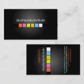 かっこいい / おしゃれな蛍光色の四角 名刺 (正面/裏面)