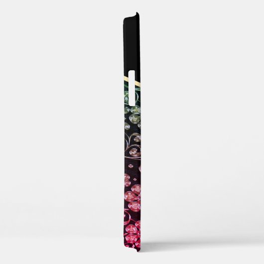 かっこいい おしゃれ ゴールド ブラック 花-名前入り Case-Mate iPhoneケース (裏面 / 右)