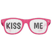 かっこいい!😎 キス・ミー サングラス - 楽しいパーティーやフェスティバルに (正面)
