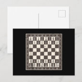 かっこいい チェスボード ハロウィン衣装 ユニーク だらしない ポストカード (正面/裏面)