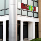 かっこいい！ バナー - 2.5' x 12' - 屋外用/金属リング付き 横断幕 (ビルの外側)