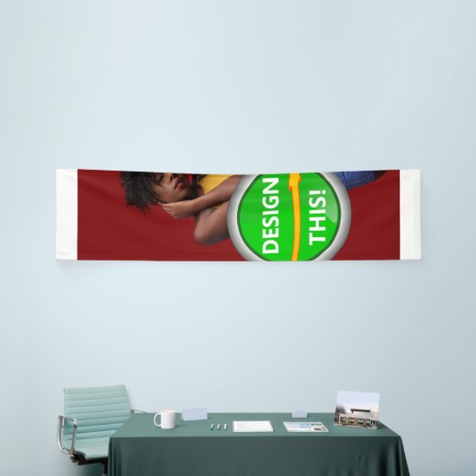 かっこいい！バナー - 2.5'x10' - 屋内用 - オーダーメイド 横断幕 (トレードショー)