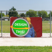 かっこいい!バナー - 2.5'x4' - 屋外用 メタルグリップ付き 横断幕 (インサイチュ)