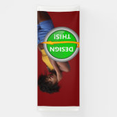 かっこいい! バナー - 4'x10' - 屋外 - カスタム 横断幕 (縦)