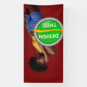 かっこいい！ バナー - 4'x8' - 屋内 - カスタム 横断幕 (縦)