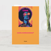 かっこいい/レトロなグリーティングカード カード (裏面)