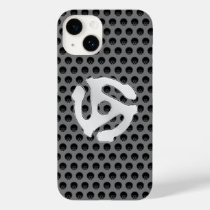 かっこいい レトロ クロムのような 45 スペーサー DJ プリント Case-Mate iPhone 14ケース