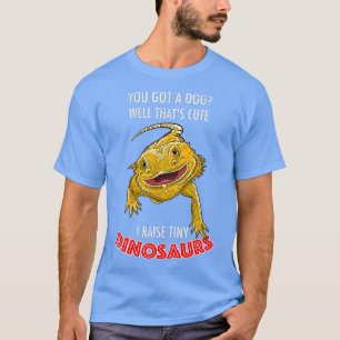 かっこいい!小さな恐竜を飼う 面白いヒゲのあるペット Tシャツ