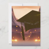 かっこいい 現代の騎士 ゲーマー男子 卒業生 招待状 (裏面)