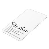 かっこいい 現代の 楽しい 最高の兄の定義 マグネット (左側)