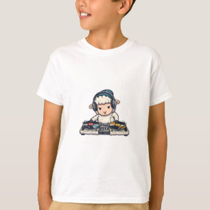 かっこいいDJ羊ヒップホップビーストキッズ Tシャツ
