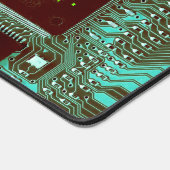 かっこいいPCBエレクトロニクスコンピューターテクノロジーのプリント回路 デスクマット (コーナー)