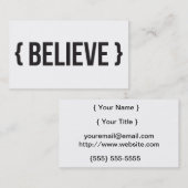 -かっこに入れられる-白黒を信じて下さい 名刺 (正面/裏面)