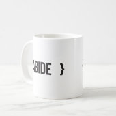 -かっこに入れられる-白黒を従って下さい コーヒーマグカップ (正面左)