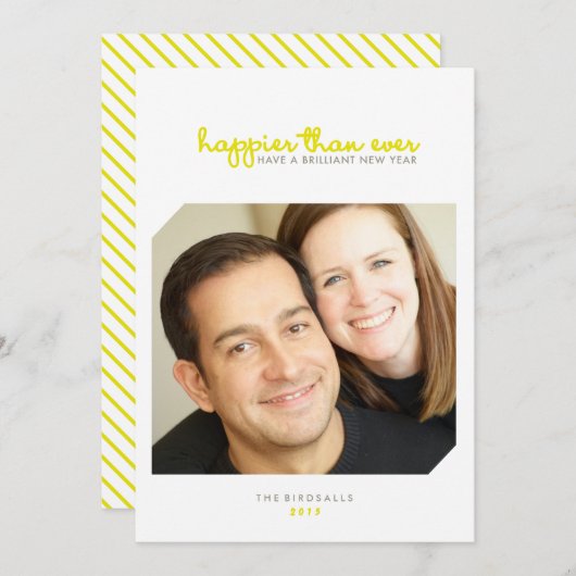 かつてないほど幸せ | Brilliant New Yearsフォトカード シーズンカード (正面/裏面)