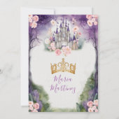 かつてのむらさきの城のお誕生日会　１さいのお誕生日おめでとう 招待状 (裏面)